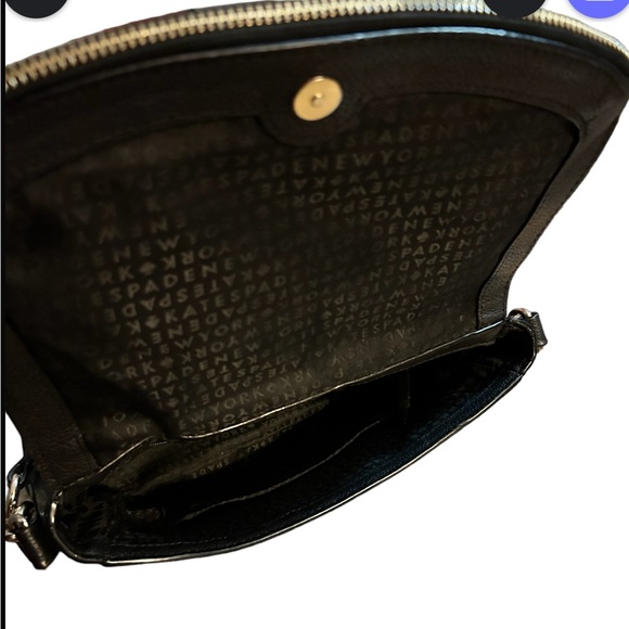 Like New Chester Black Leather Kate Spade ♠️ New York Shoulder Handbag - Picture 4 of 6